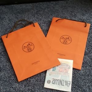 2 Hermes Shopping bags